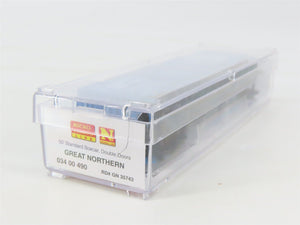 N Scale Micro-Trains MTL 03400490 GN Big Sky Blue 50' Double Door Box Car #35743