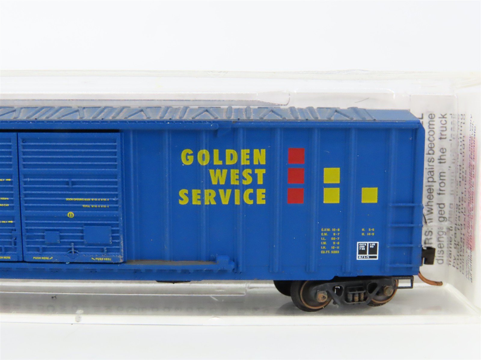 N Scale Micro-Trains MTL 30190 GVSR Golden West Service 50' Box Car #774154