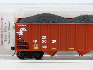 N Scale Micro-Trains MTL 10830322 CR Conrail 3-Bay Hopper #495029 w/ Load