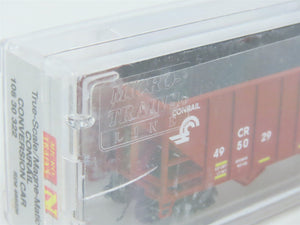N Scale Micro-Trains MTL 10830322 CR Conrail 3-Bay Hopper #495029 w/ Load