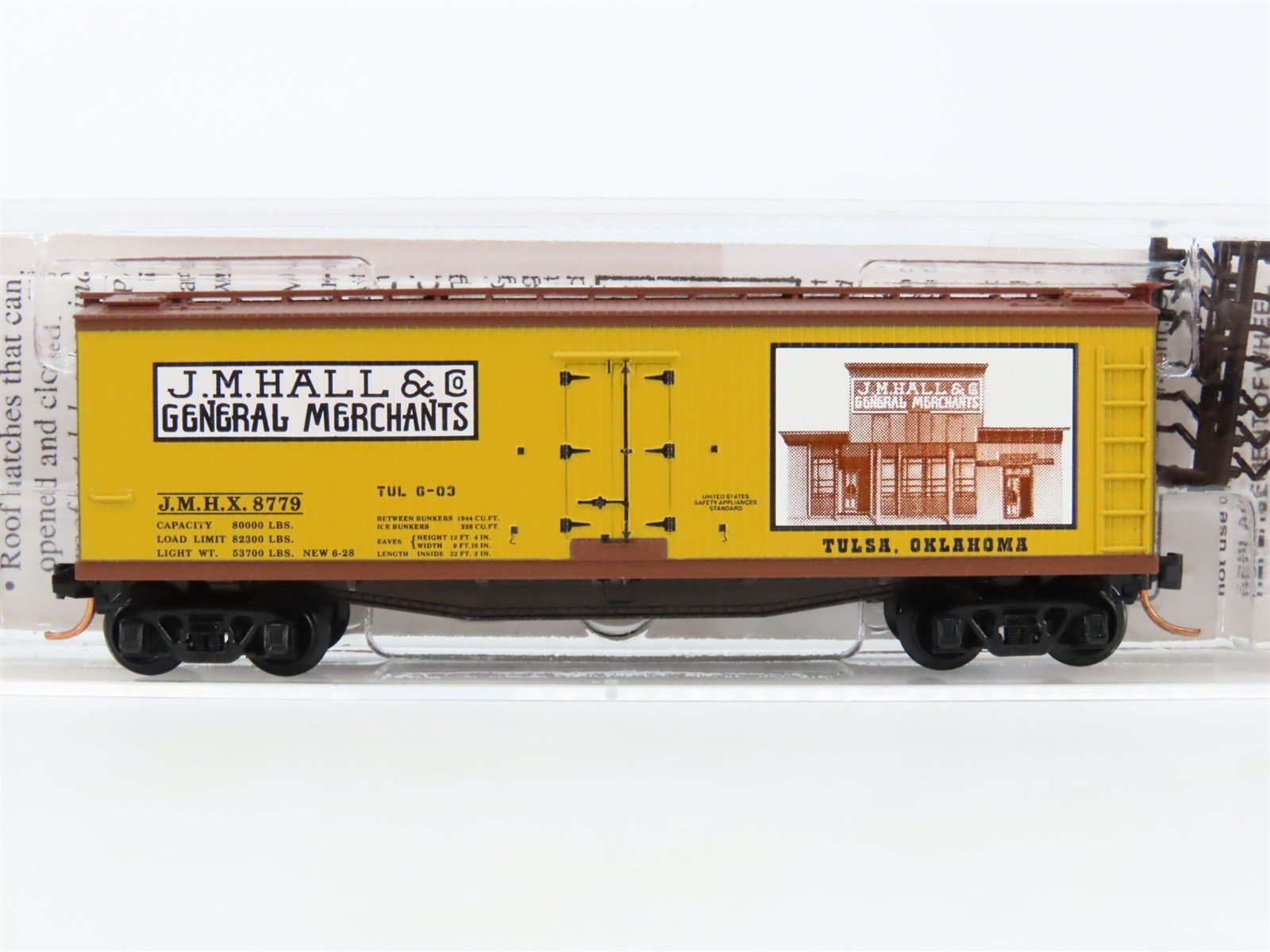 N Scale Micro-Trains MTL NSC 03-48 JMHX J.M. Hall & Co. 40' Reefer #8779