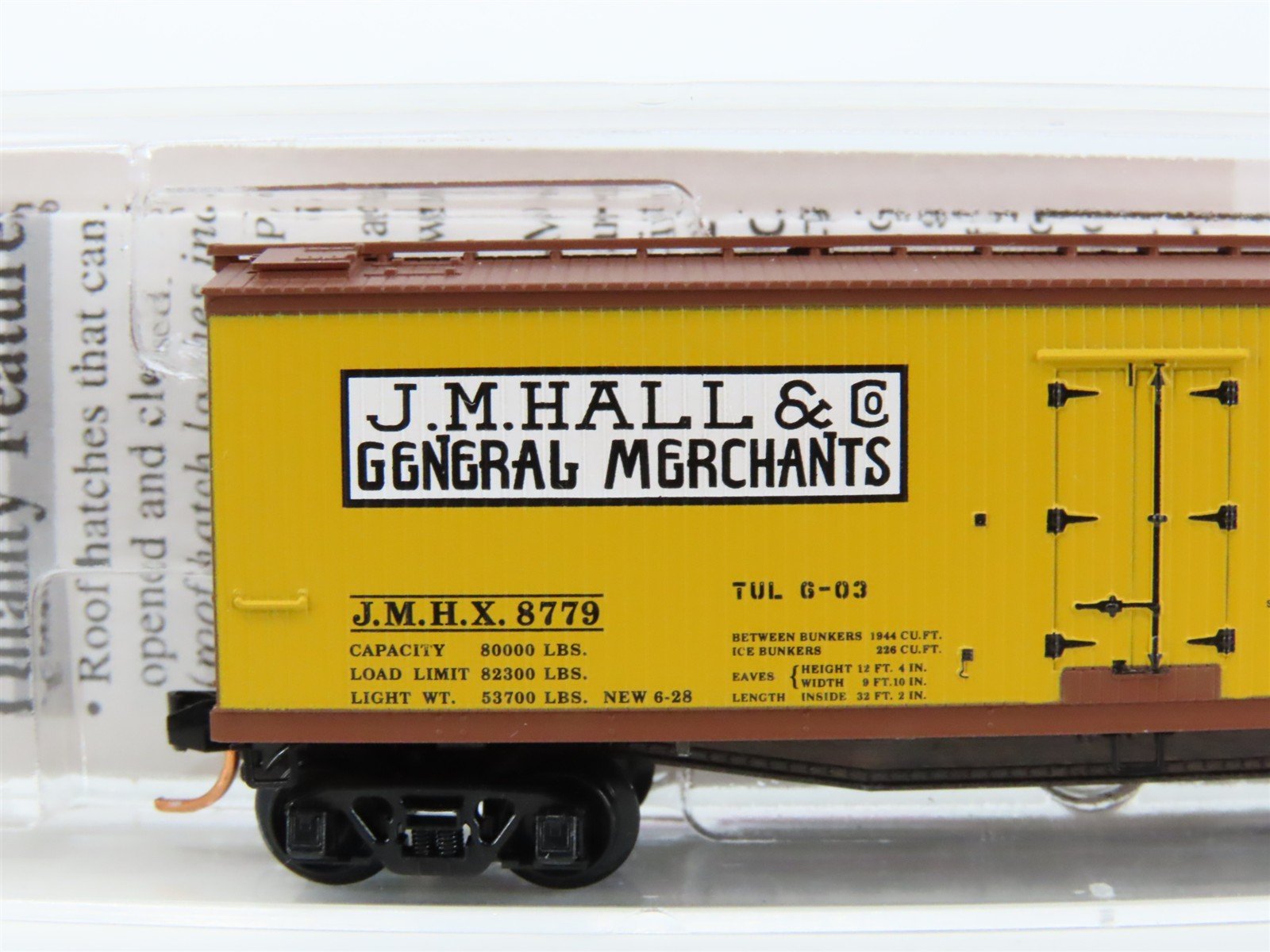 N Scale Micro-Trains MTL NSC 03-48 JMHX J.M. Hall & Co. 40' Reefer #8779