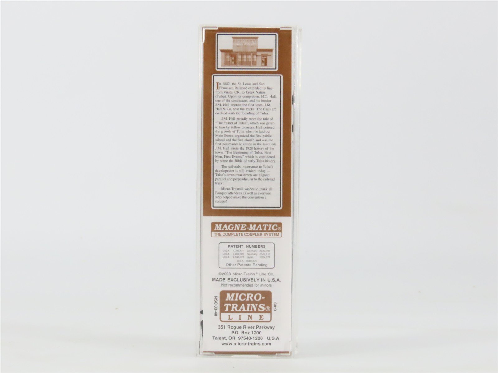 N Scale Micro-Trains MTL NSC 03-48 JMHX J.M. Hall & Co. 40' Reefer #8779