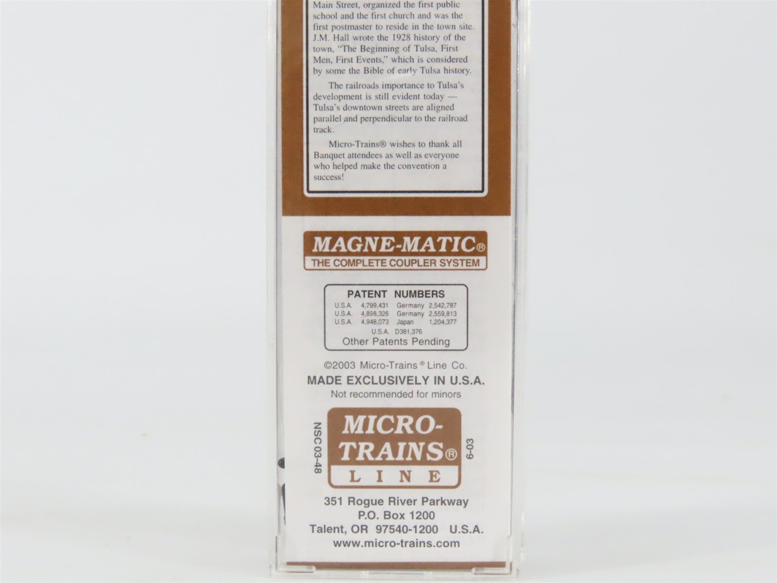 N Scale Micro-Trains MTL NSC 03-48 JMHX J.M. Hall & Co. 40' Reefer #8779