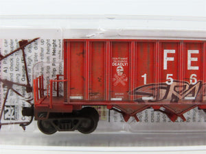 N Micro-Trains MTL 12545021 FEC 43' Rapid Discharge Hopper #15670 w/ Graffiti