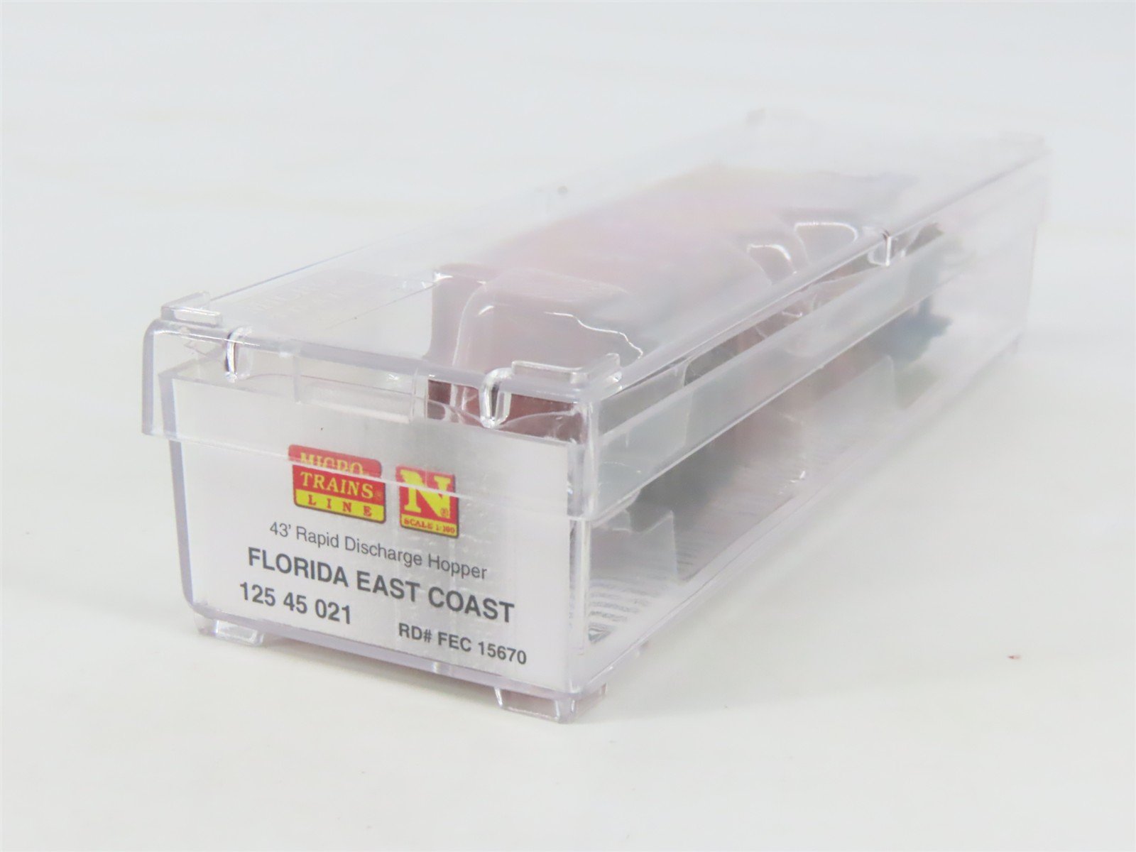 N Micro-Trains MTL 12545021 FEC 43' Rapid Discharge Hopper #15670 w/ Graffiti