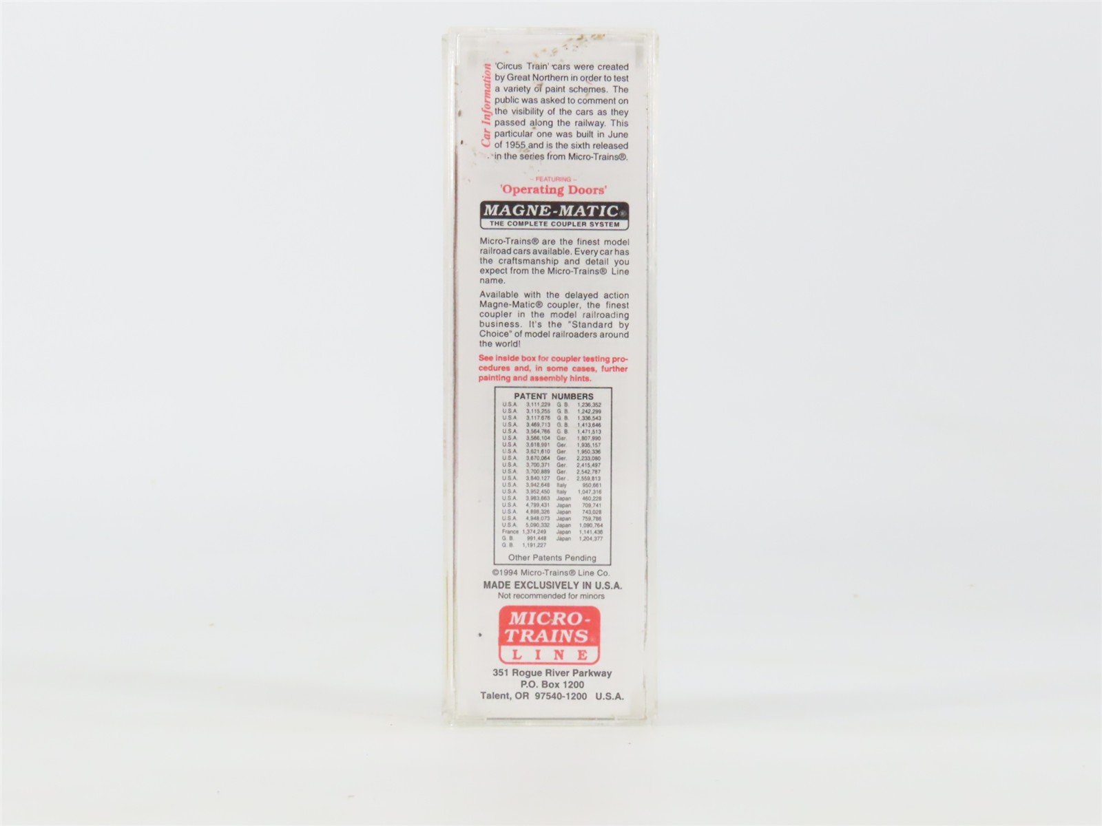 N Scale Micro-Trains MTL 23210 GN Great Northern 