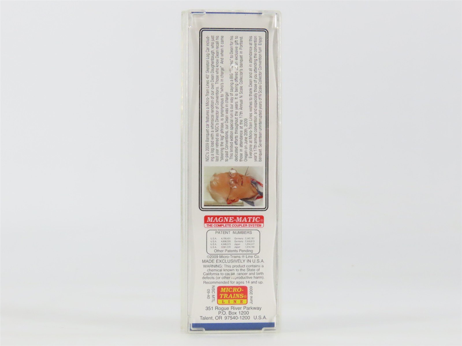N Micro-Trains NSC MTL 09-40 2009 Banquet Gift Car Dean Steering The Log Car