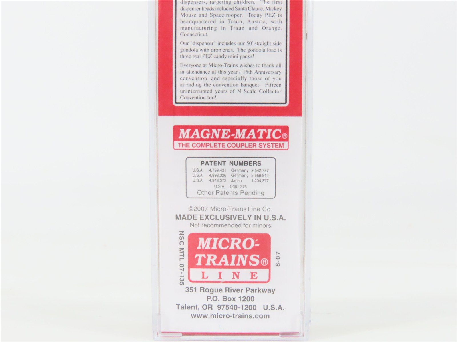 N Scale Micro-Trains Special Run NSC MTL 07-135 