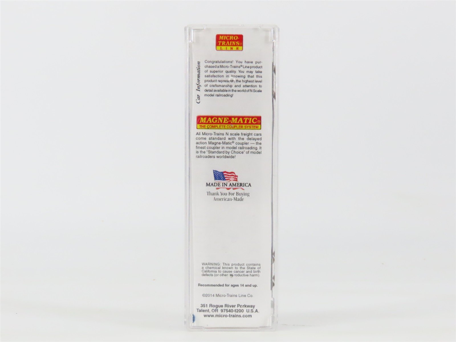 N Scale Micro-Trains GVSR Golden West Service 50' Single Door Box Car #767161