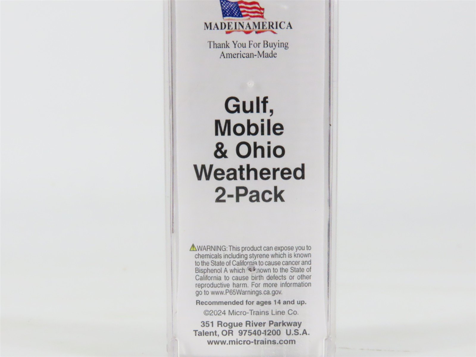N Scale Micro-Trains MTL 18044430 GM&O 50' Box Car #55528 - Weathered