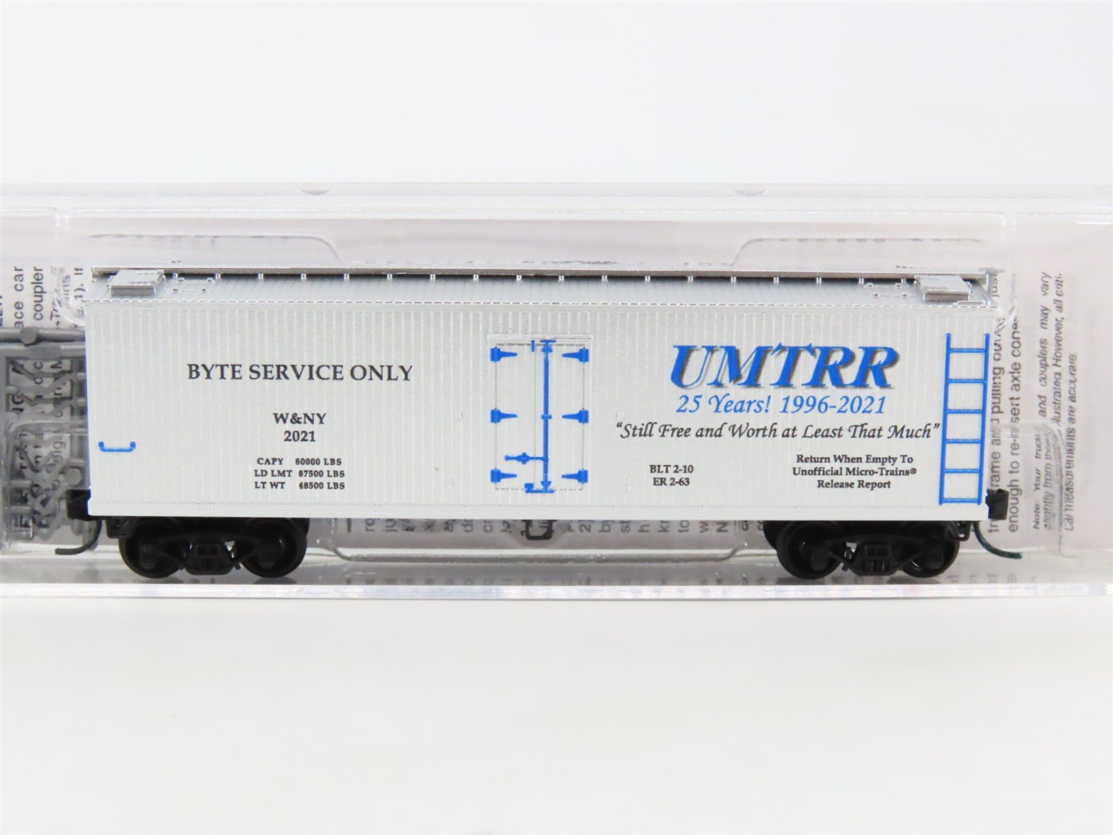 N Micro-Trains MTL 04991049 NSE 21-177 W&NY UMTRR Byte Service Only Reefer #2021