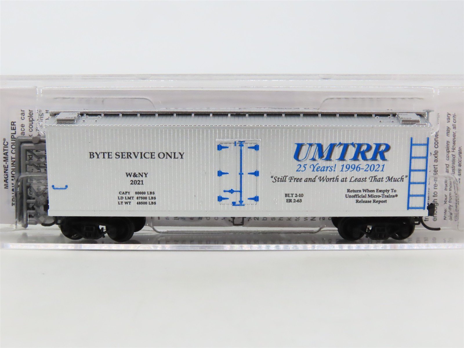 N Micro-Trains MTL 04991049 NSE 21-177 W&NY UMTRR Byte Service Only Reefer #2021