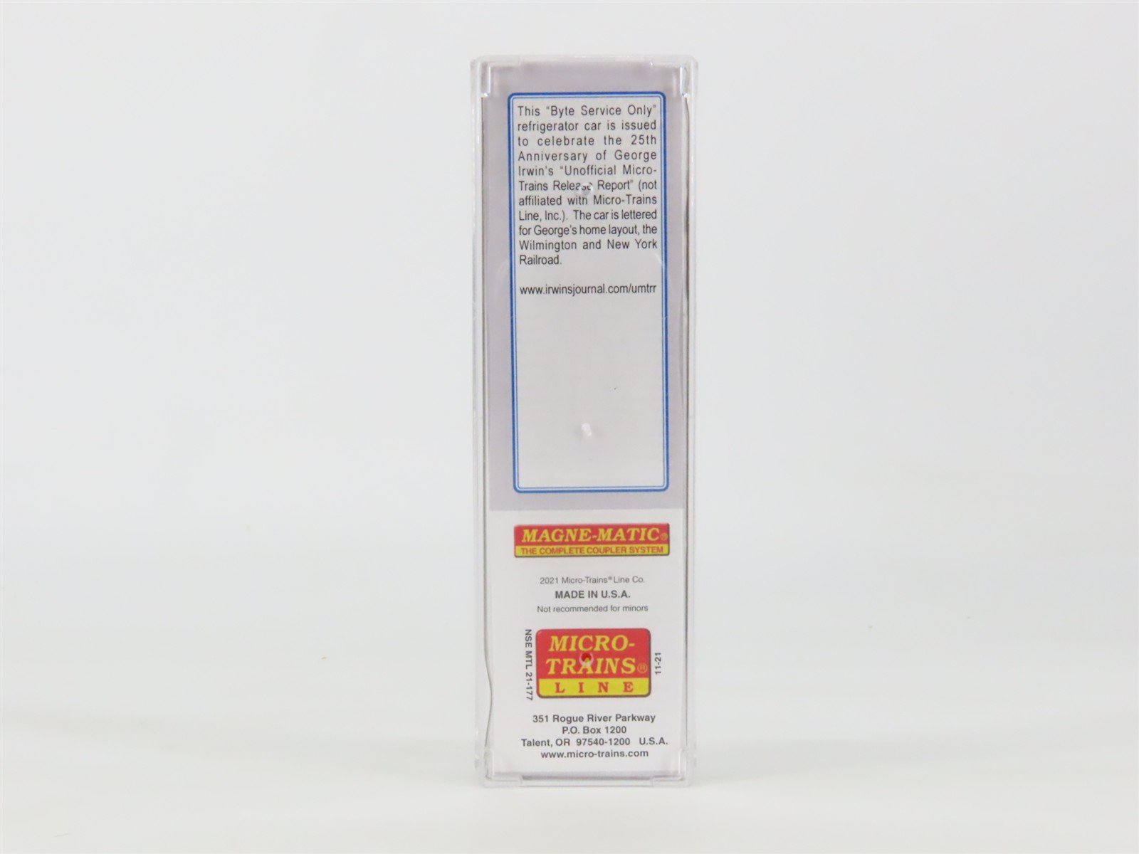 N Micro-Trains MTL 04991049 NSE 21-177 W&NY UMTRR Byte Service Only Reefer #2021