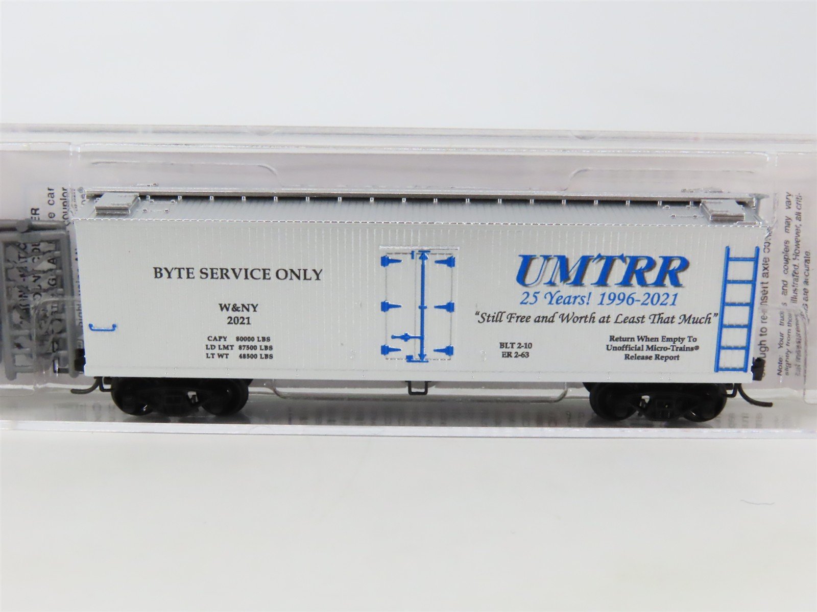 N Micro-Trains MTL 04991049 NSE 21-177 W&NY UMTRR Byte Service Only Reefer #2021