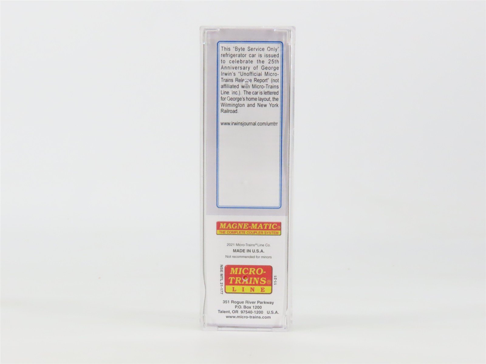 N Micro-Trains MTL 04991049 NSE 21-177 W&NY UMTRR Byte Service Only Reefer #2021