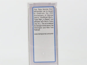 N Micro-Trains MTL 04991049 NSE 21-177 W&NY UMTRR Byte Service Only Reefer #2021