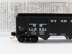 N Scale Micro-Trains MTL Special Run NYNH&H New Haven 2-Bay Open Hopper #115281