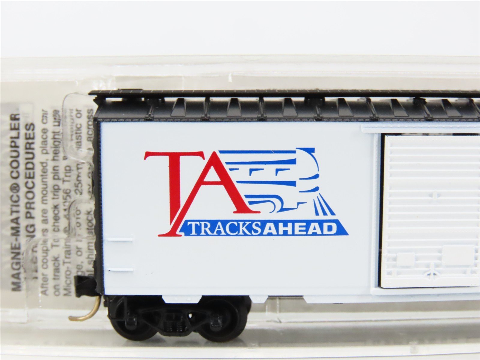 N Scale Micro-Trains MTL Special Run TA Tracks Ahead 40' Box Car #100995