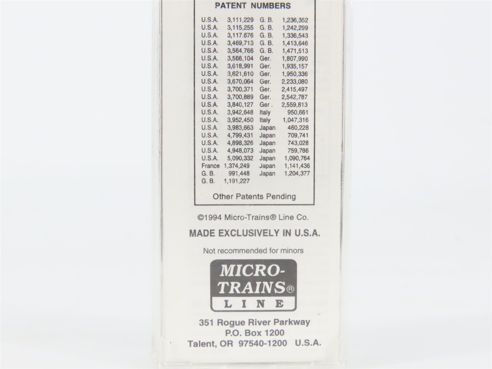 N Scale Micro-Trains MTL Special Run TA Tracks Ahead 40' Box Car #100995