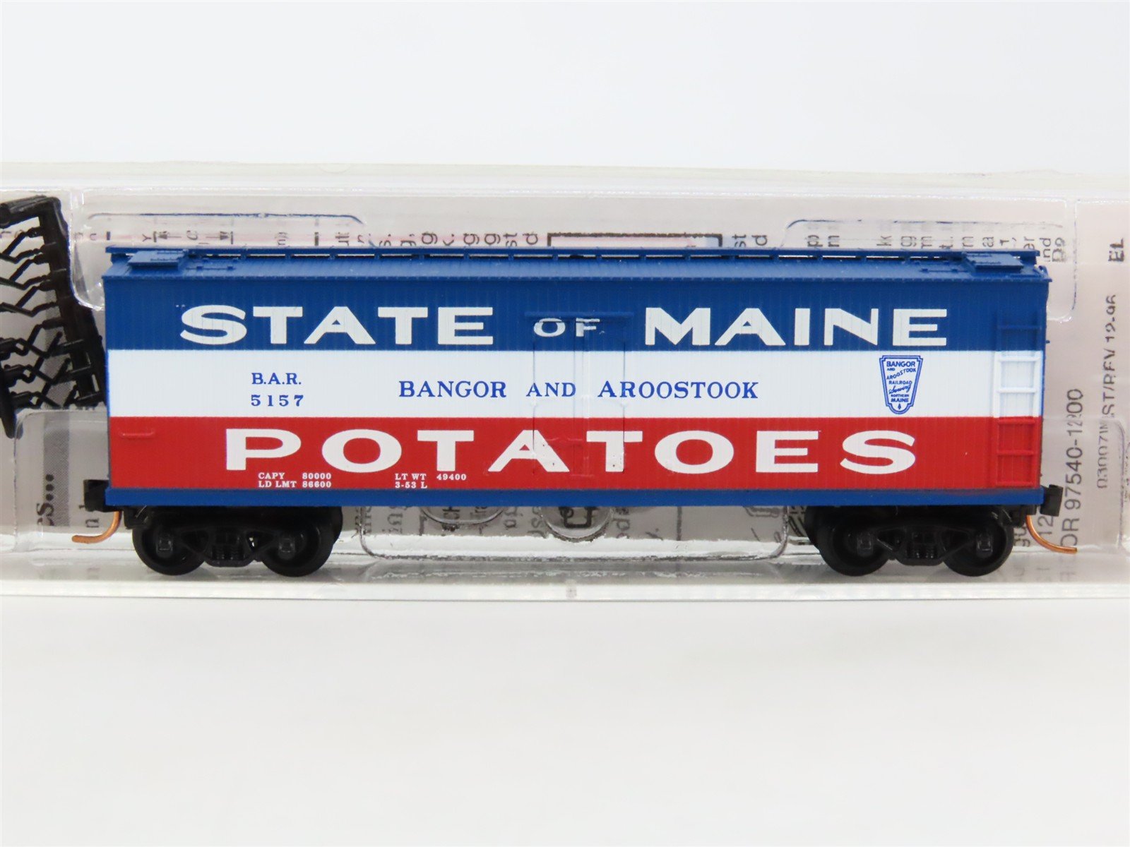 N Scale Micro-Trains MTL NSC 5-04 BAR State Of Maine 40' Wood Reefer #5157