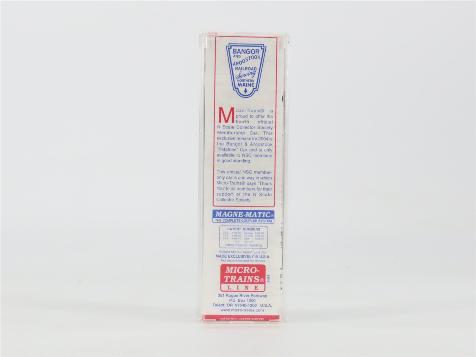 N Scale Micro-Trains MTL NSC 5-04 BAR State Of Maine 40' Wood Reefer #5157