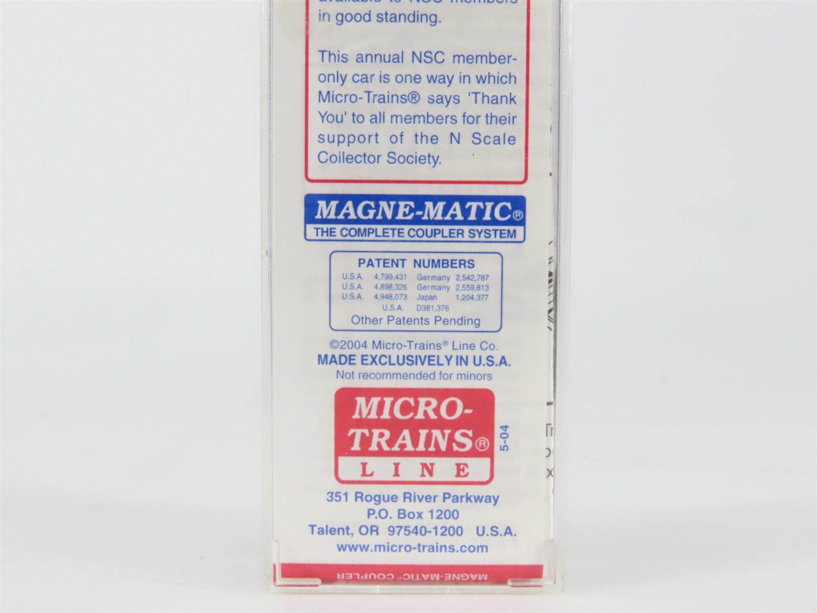 N Scale Micro-Trains MTL NSC 5-04 BAR State Of Maine 40' Wood Reefer #5157