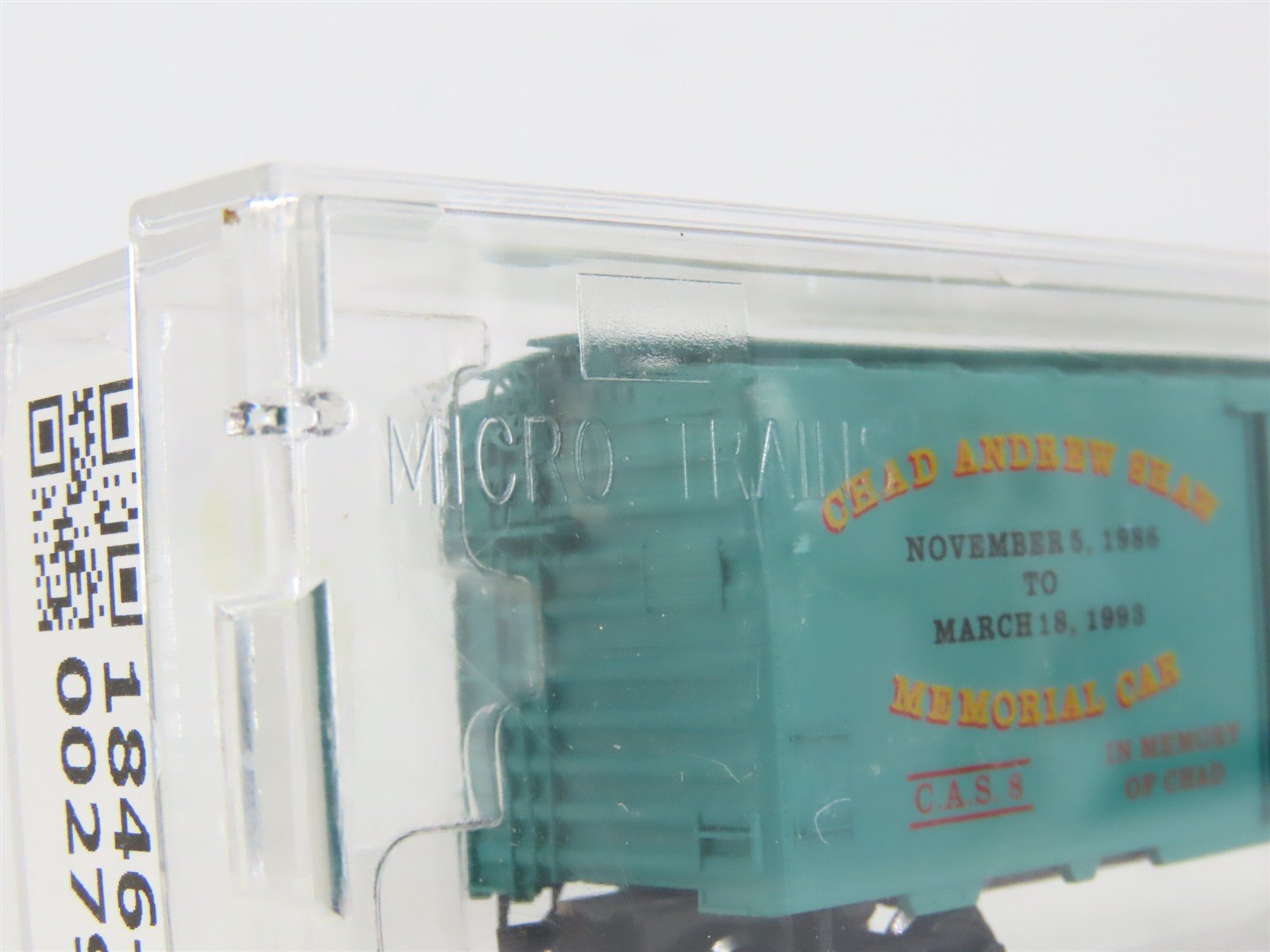 N Scale Micro-Trains MTL Special Run CAS Chad Andrew Shaw Memorial Box Car #8