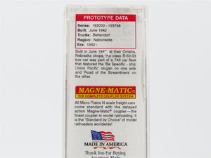 N Scale Micro-Trains MTL 02050297 UP Union Pacific 40' Box Car #193434 Weathered