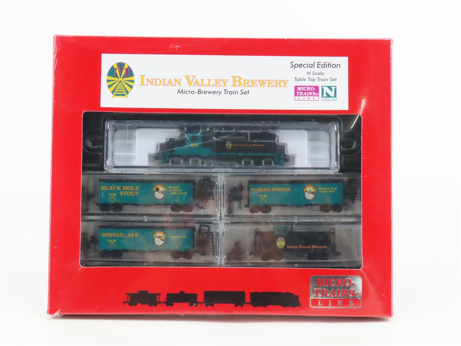 N Micro-Trains MTL 99321010 Indian Valley Brewery GP20 Diesel Train Set - SEALED