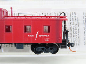 N Scale Micro-Trains MTL 10050070 MW Red Offset Cupola Caboose No# - Weathered