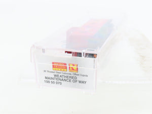 N Scale Micro-Trains MTL 10050070 MW Red Offset Cupola Caboose No# - Weathered
