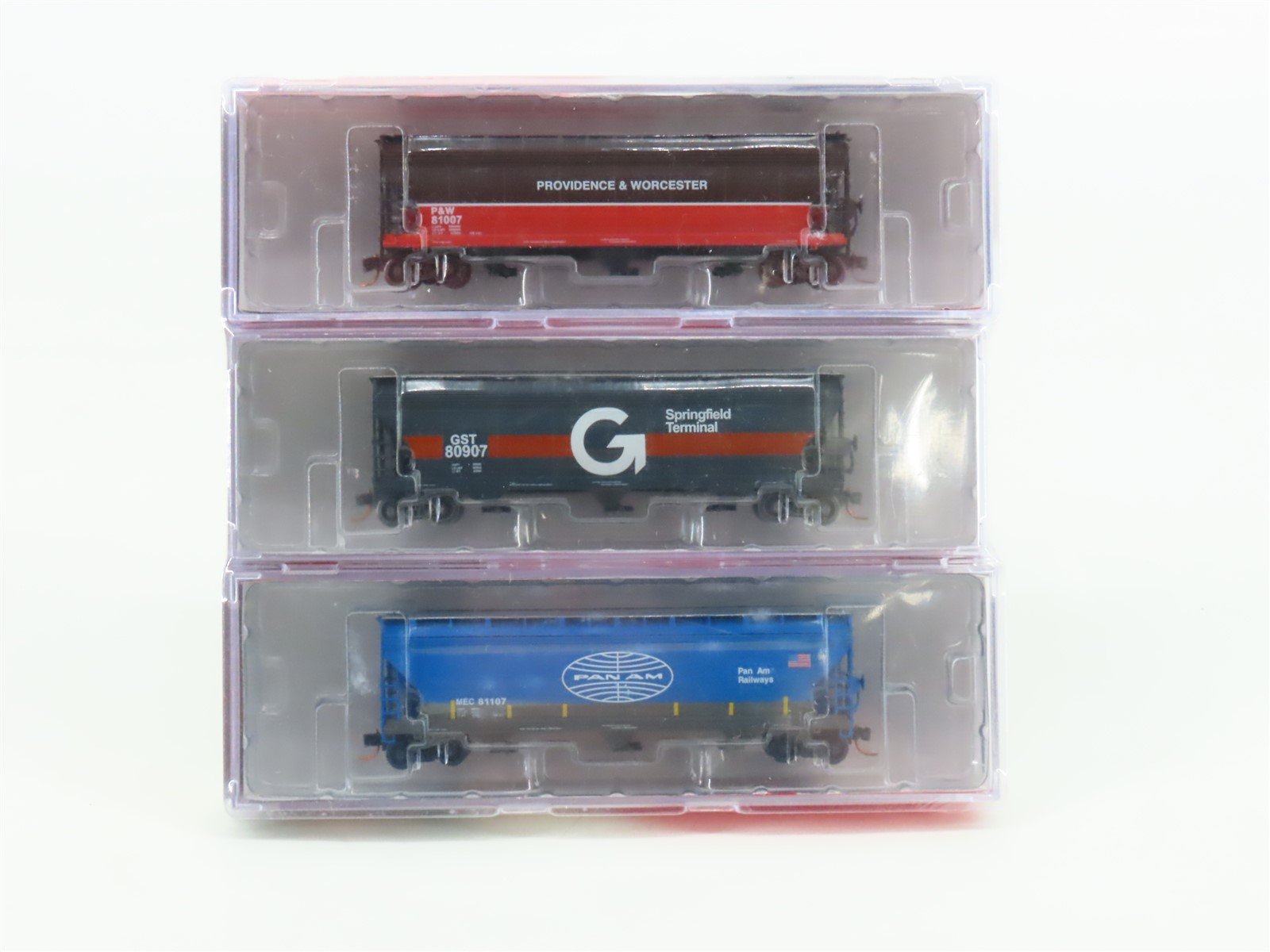 N InterMountain NSC Proto-Spec P&W, GST, MEC 3-Bay Covered Hoppers 3-Pack SEALED