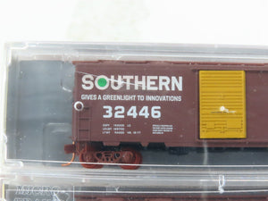 N Micro-Trains MTL NSE 14-51 SOU Southern Green Light 40' Box Cars 2-Pack