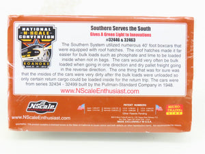 N Micro-Trains MTL NSE 14-51 SOU Southern Green Light 40' Box Cars 2-Pack SEALED