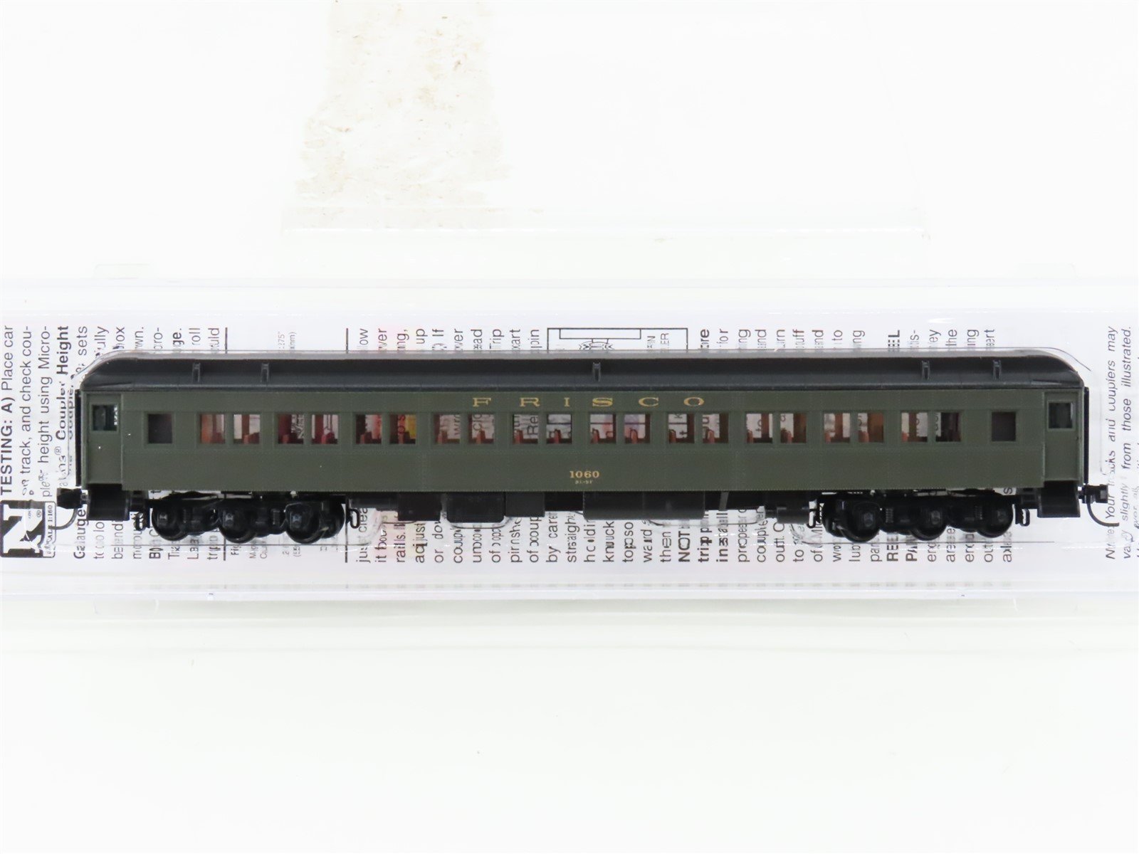 N Micro-Trains MTL 14552580 SLSF Frisco 78' Paired-Window Coach Passenger #1060