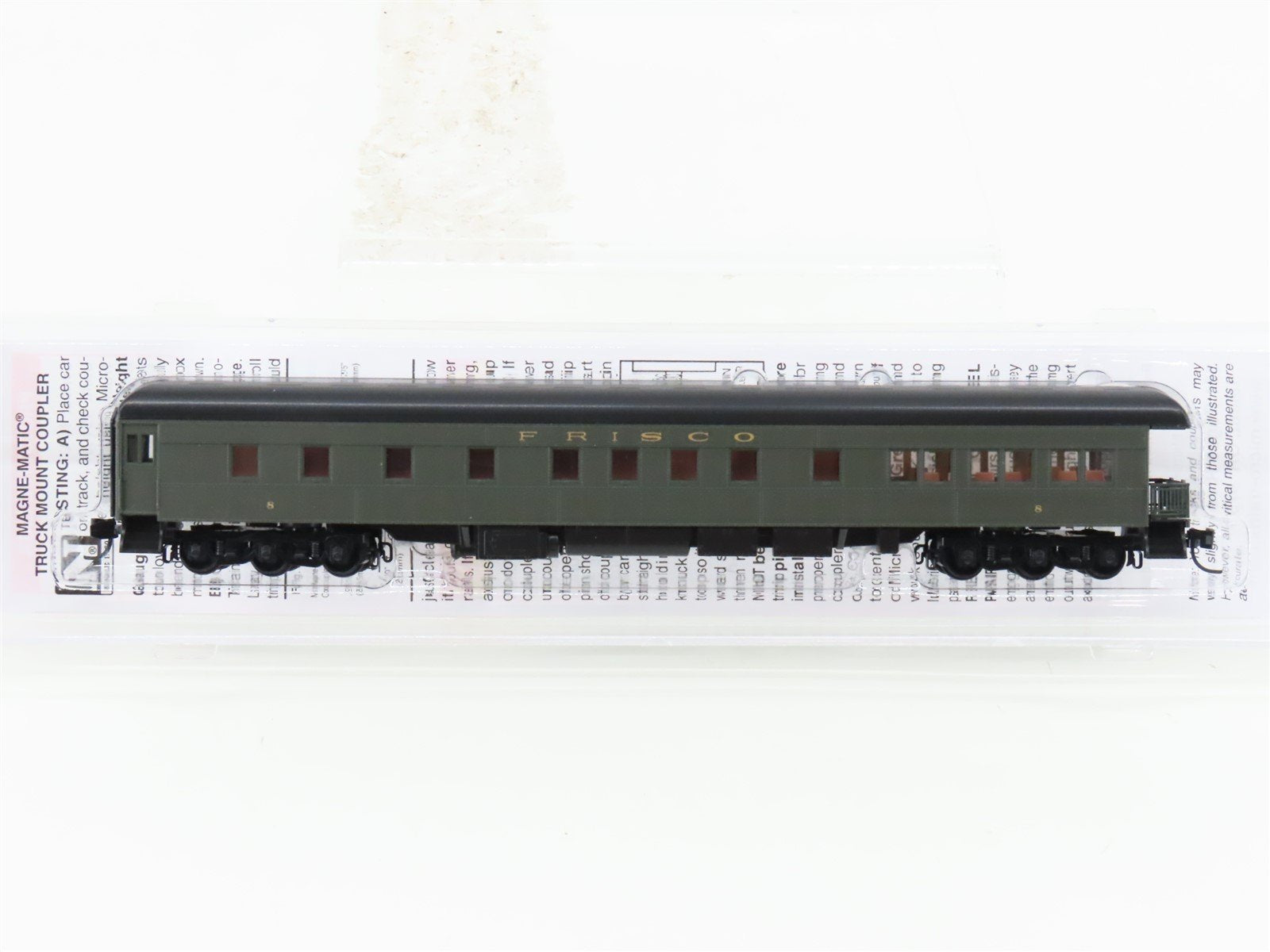 N Micro-Trains MTL 14451580 SLSF Frisco 83' Heavyweight Observation Passenger #8