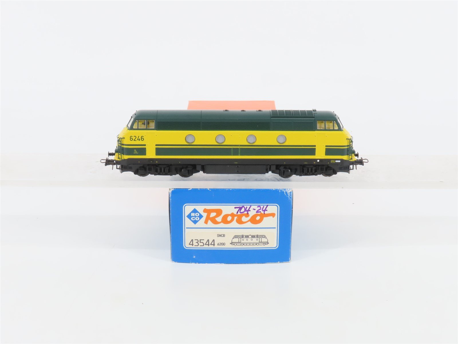 HO Scale Roco 43544 SNCB Belgian National Class 62 Diesel Locomotive #6246