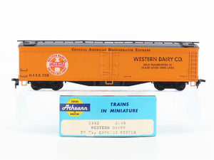 HO Scale Athearn 5342 GARE Western Dairy 50' Express Reefer #708