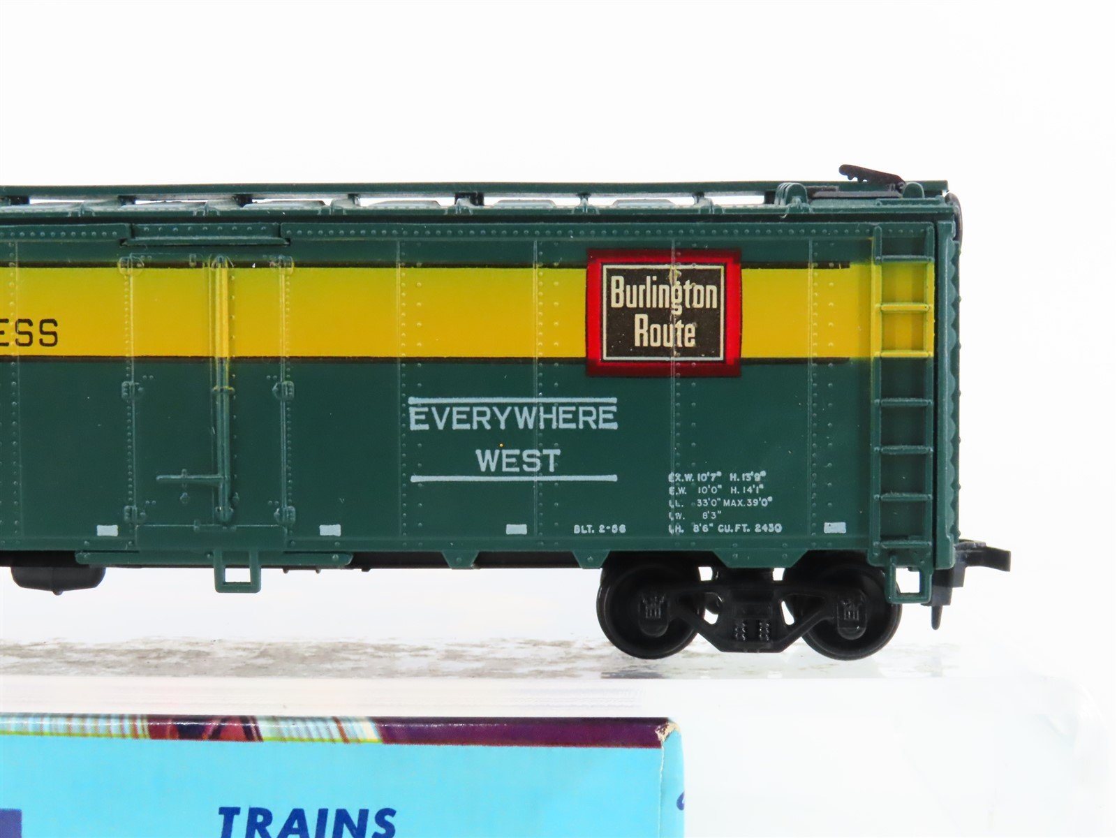 HO Scale Athearn 1610 BREX Burlington Route Everywhere West Reefer #67170