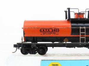 HO Scale Athearn 1550 GATX Gulf Chemical Single Dome Tank Car #2605