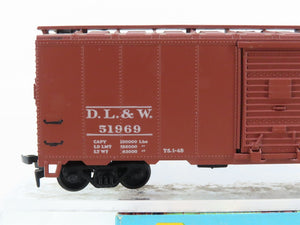 HO Scale Athearn 5008 DL&W Lackawanna Route of Phoebe Snow 40' Box Car #51969
