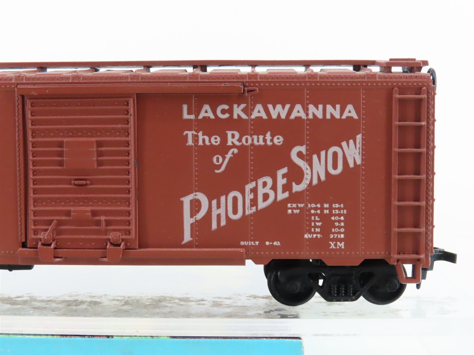 HO Scale Athearn 5008 DL&W Lackawanna Route of Phoebe Snow 40' Box Car #51969