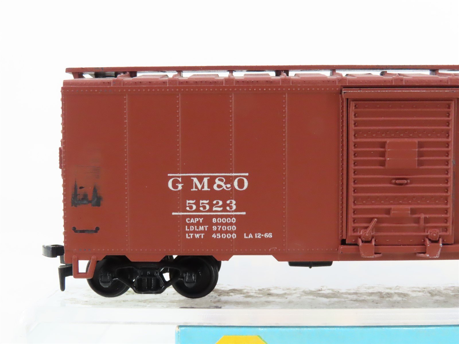 HO Scale Athearn 5006 GM&O Gulf Mobile & Ohio The Rebel Route 40' Box Car #5523