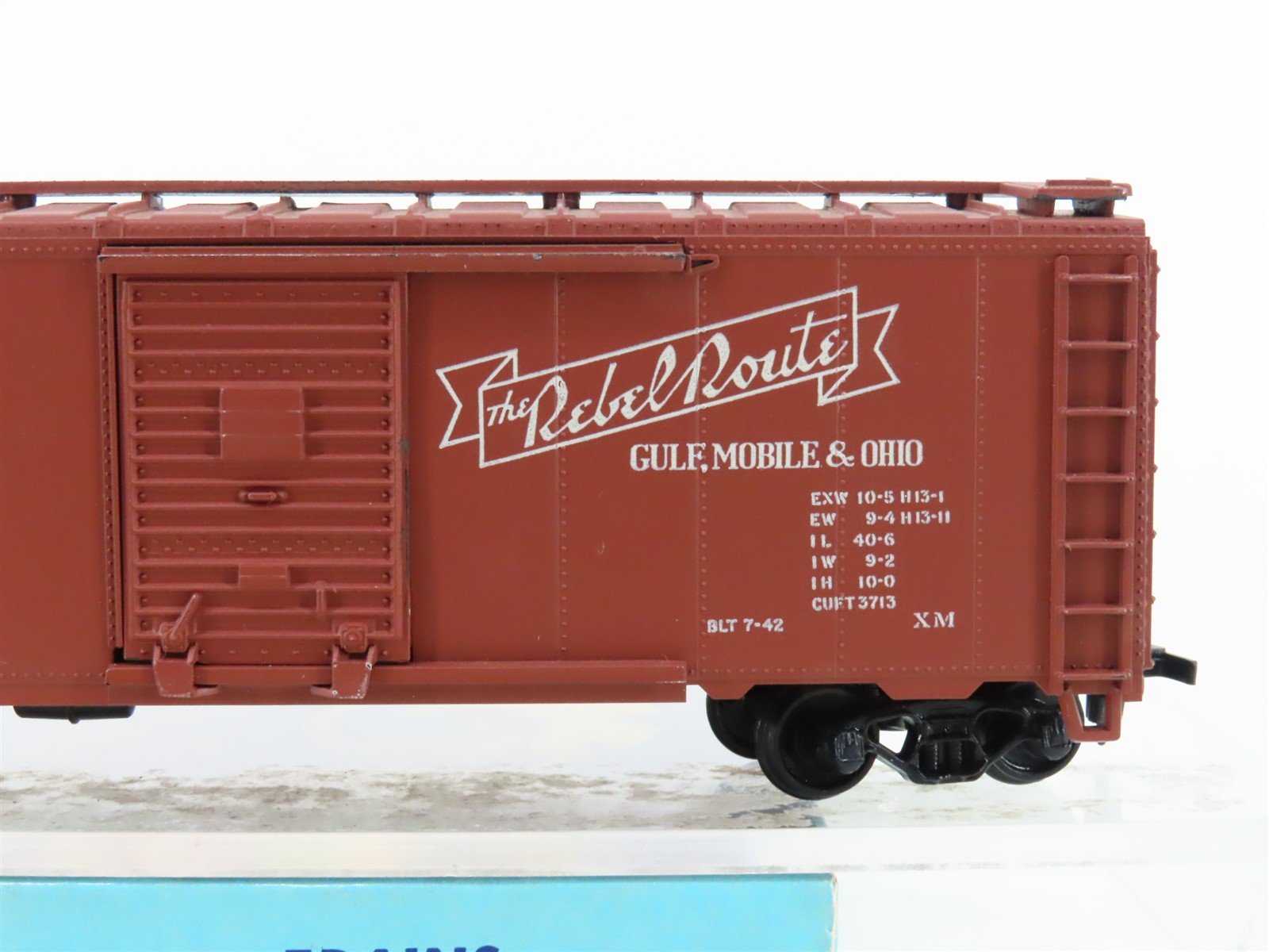 HO Scale Athearn 5006 GM&O Gulf Mobile & Ohio The Rebel Route 40' Box Car #5523