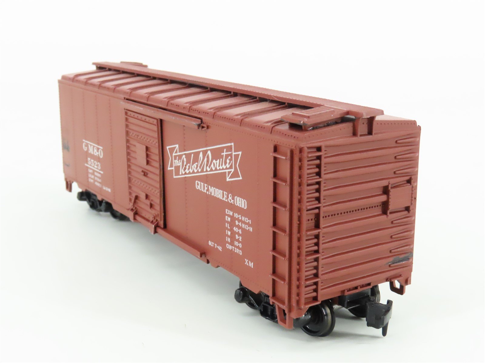 HO Scale Athearn 5006 GM&O Gulf Mobile & Ohio The Rebel Route 40' Box Car #5523