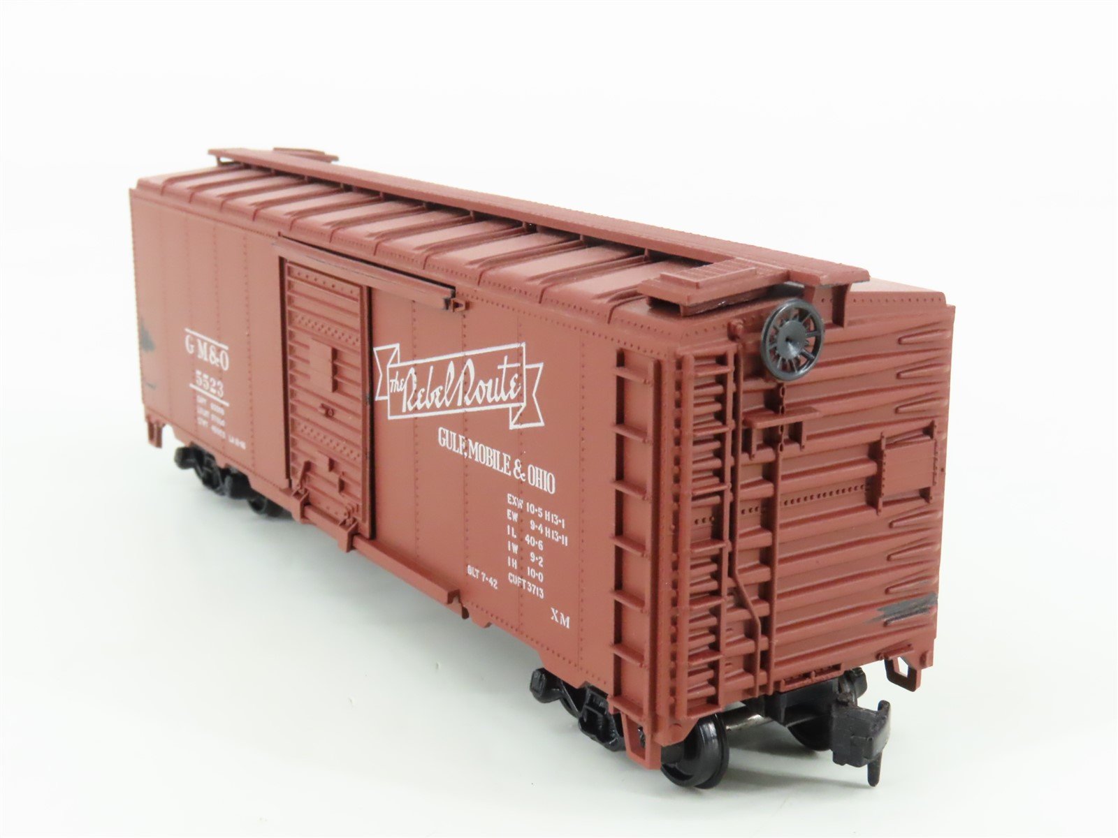HO Scale Athearn 5006 GM&O Gulf Mobile & Ohio The Rebel Route 40' Box Car #5523
