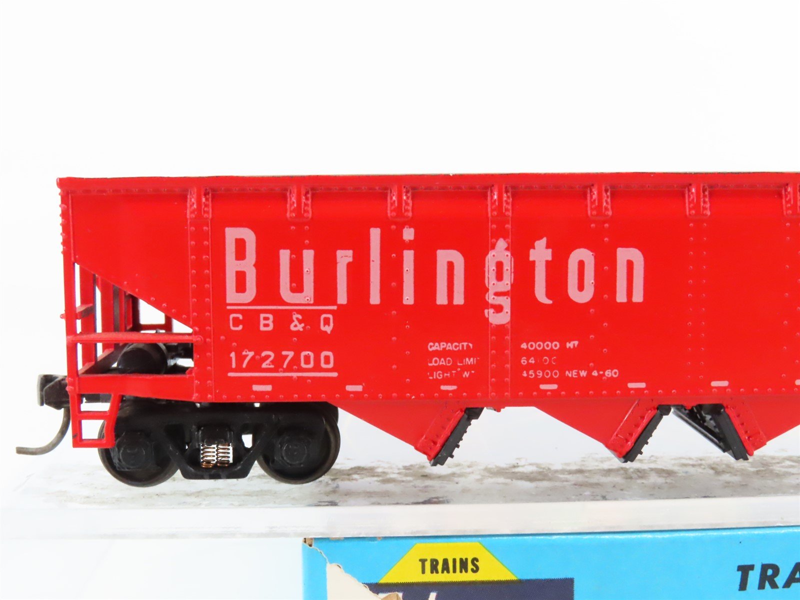 HO Scale Athearn 1754 CB&Q Burlington Route 4-Bay Open Hopper #172700