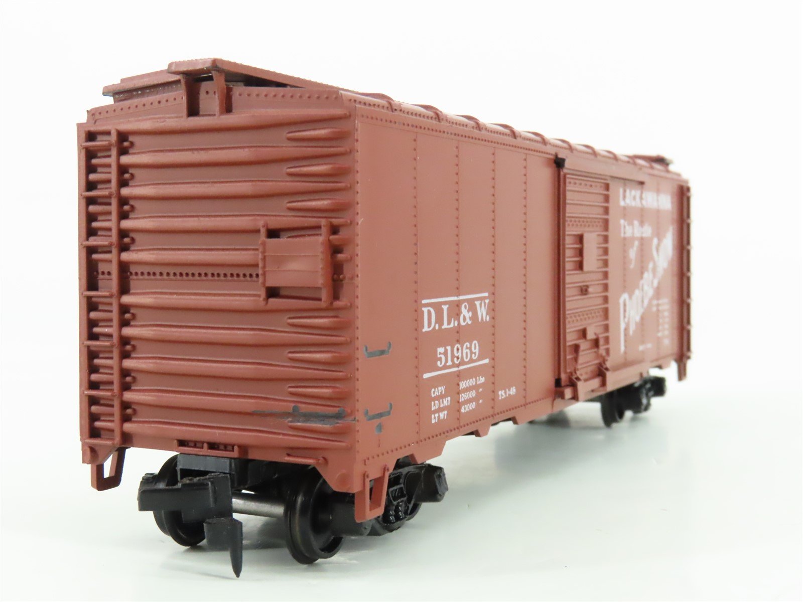 HO Athearn 5008 DL&W Lackawanna The Route of Phoebe Snow 40' Box Car #51969