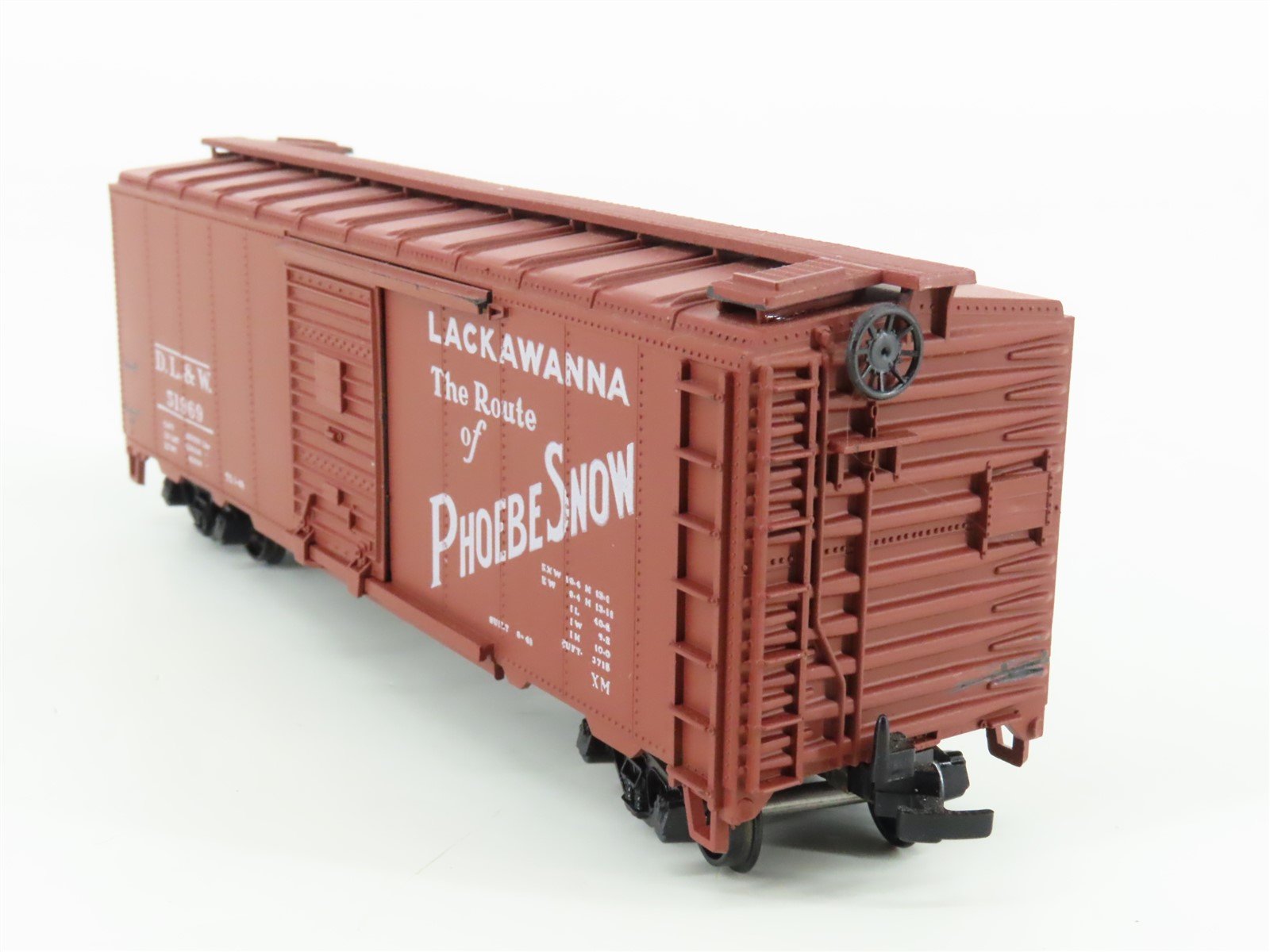 HO Athearn 5008 DL&W Lackawanna The Route of Phoebe Snow 40' Box Car #51969
